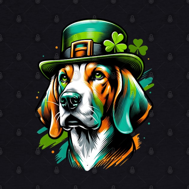 Treeing Walker Coonhound Celebrates St Patrick's Day by ArtRUs